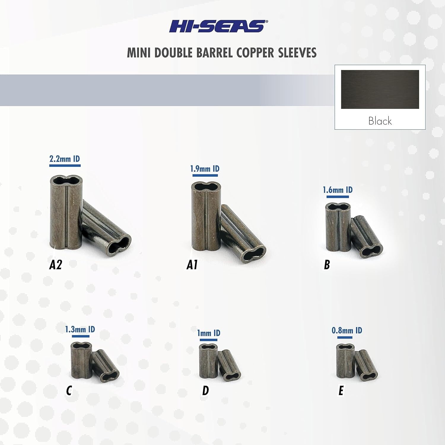 Versatile Crimping Copper Sleeves, 1.9mm ID, Ideal for Mono and Wire Leaders
