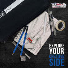 Load image into Gallery viewer, 54-Piece Sketching Set in Pop-Up Carry Case - Ideal for Passionate Artists