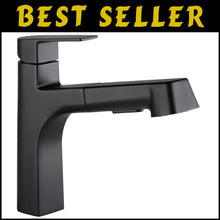 Load image into Gallery viewer, Single Handle Deck Mount Kitchen Faucet - Pull-Out Sprayer in Black