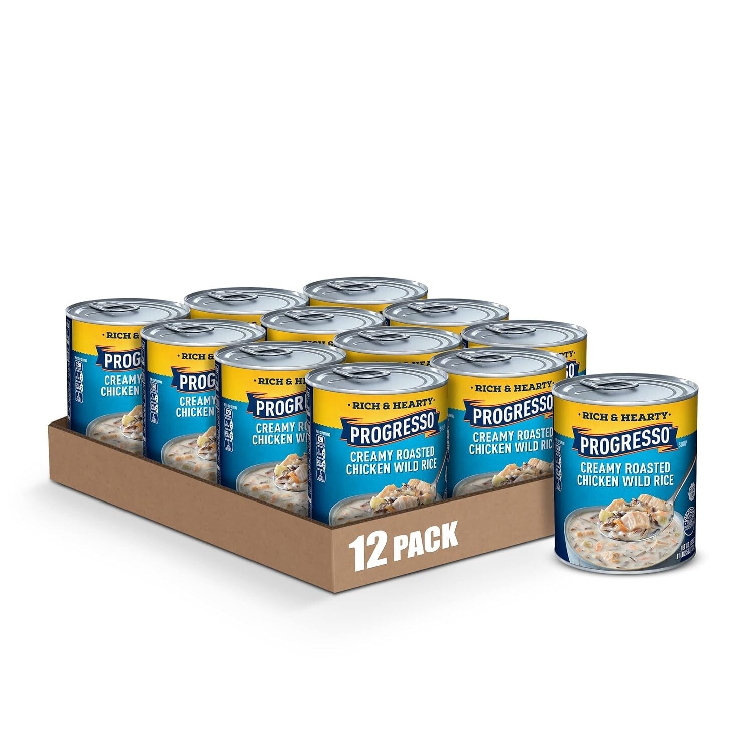 Rich & Hearty Gluten-Free Soup: Creamy Chicken Wild Rice, 12 Cans 18.5 oz