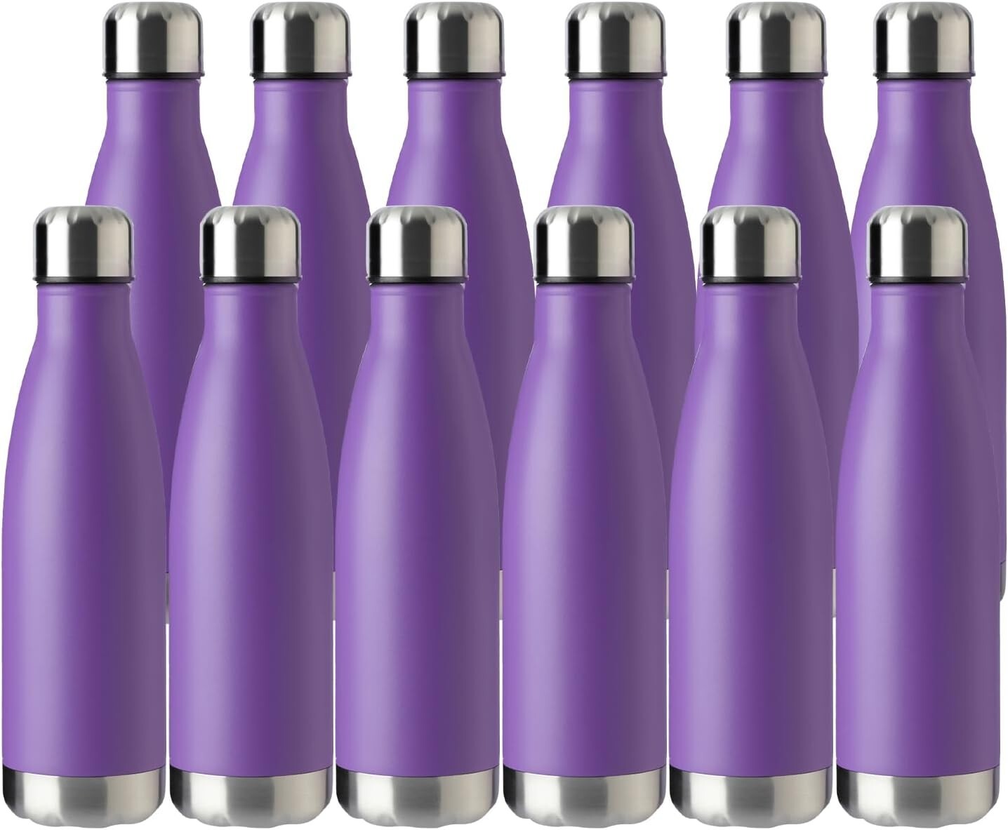 17oz Sport Water Bottle 12-Pack with Leak-Proof Sports Cap - Stay Hydrated