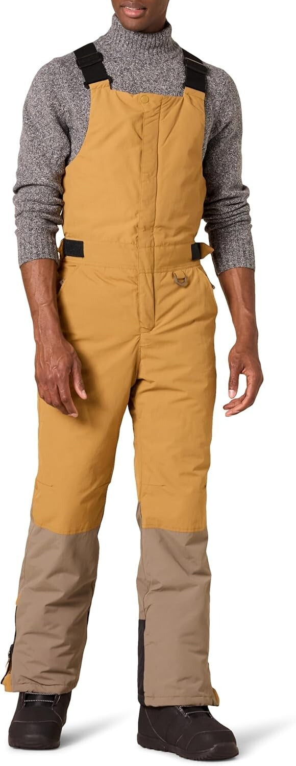 Men's Water-Resistant Bib Overalls - Perfect for Winter Sports and Activities