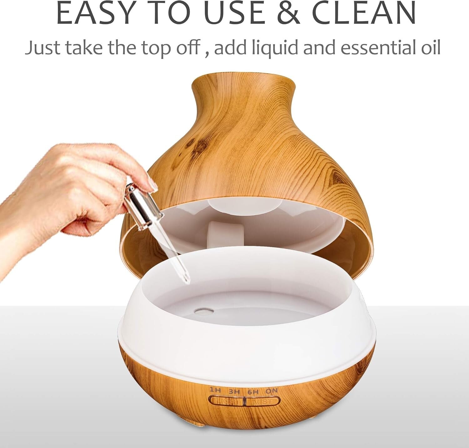 Large Capacity Essential Oil Diffuser - 2 Pack with Auto Shut-Off Features