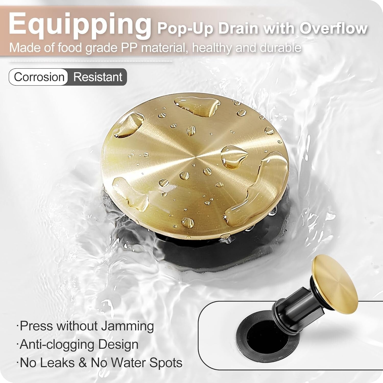 Elegant Gold Bathroom Faucet with Waterfall Spout - 4-16 Inch Widespread Design