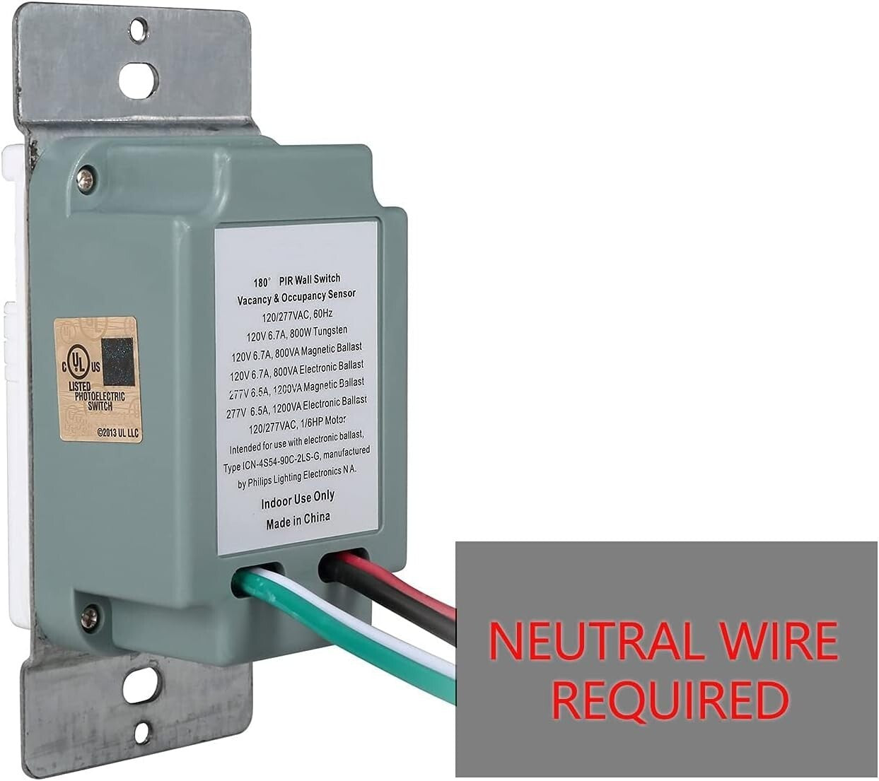 Indoor Motion Sensor Light Switch - 10 Pack, Touch Control, Title 24 Compliant