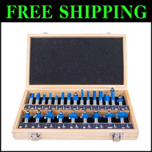 Load image into Gallery viewer, 24-Piece 1/2 Inch Shank T Shape Router Bits Set for Commercial &amp; DIY Users