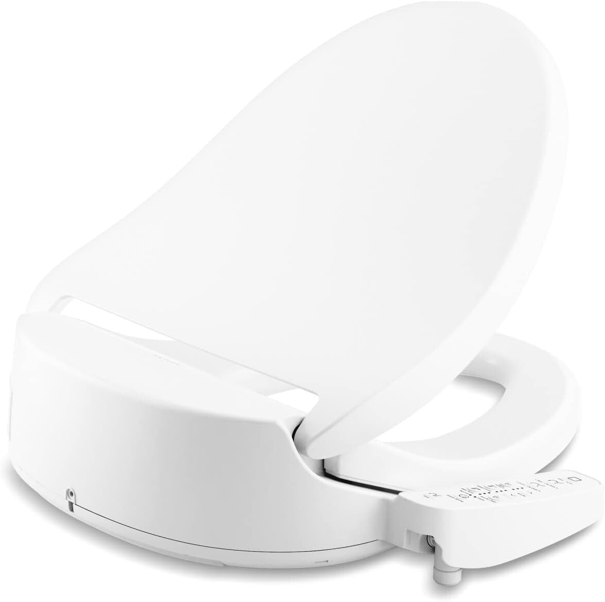 Quiet-Close Elongated Bidet Toilet Seat: Adjustable Warm Water & Wash Modes