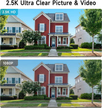 Load image into Gallery viewer, 2-Pack Solar Powered 4MP Cameras with Night Vision &amp; Cloud Storage Options