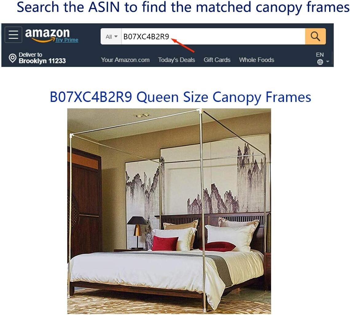 Elegant Galaxy-Themed Bed Curtain Canopy for Queen Size - Waterproof Design