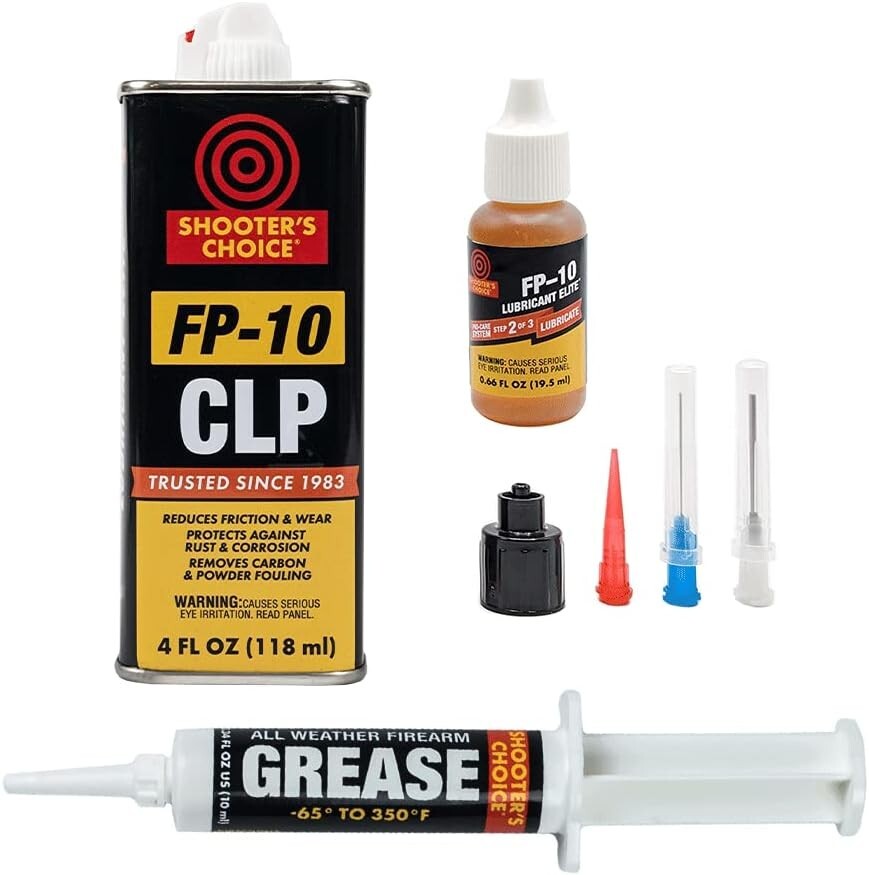 Multi-Caliber Cleaning Kit with Portable Range Box & Shooter's Choice Chemicals