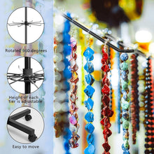 Load image into Gallery viewer, Spinning Black Metal Display Rack - Adjustable Height for Hats, Jewelry &amp; More