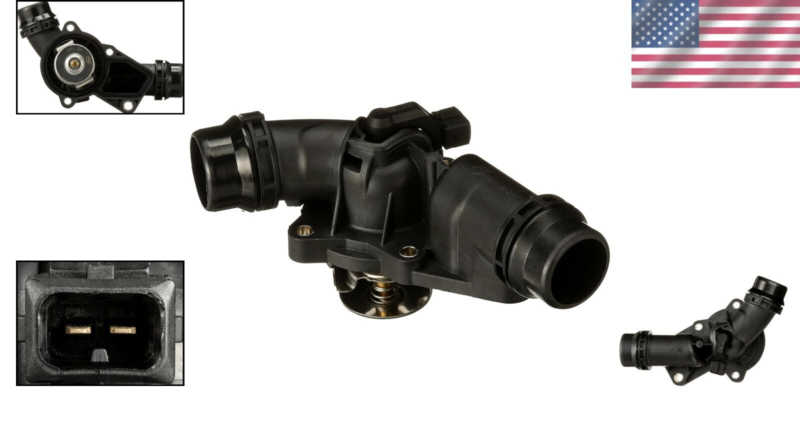 Advanced Thermostatic Engine Coolant Thermostat with Fixed Orientation Design