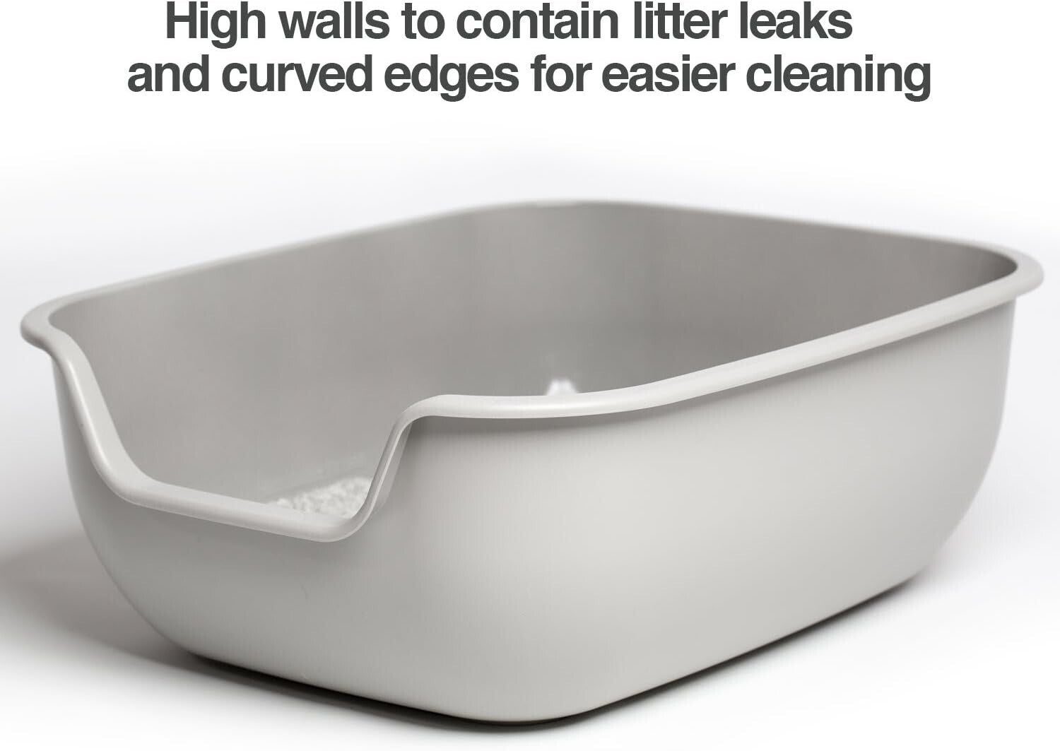 Lightweight Non-Stick Litter Box: Large, Pet Safe Design for Hassle-Free Cleanup