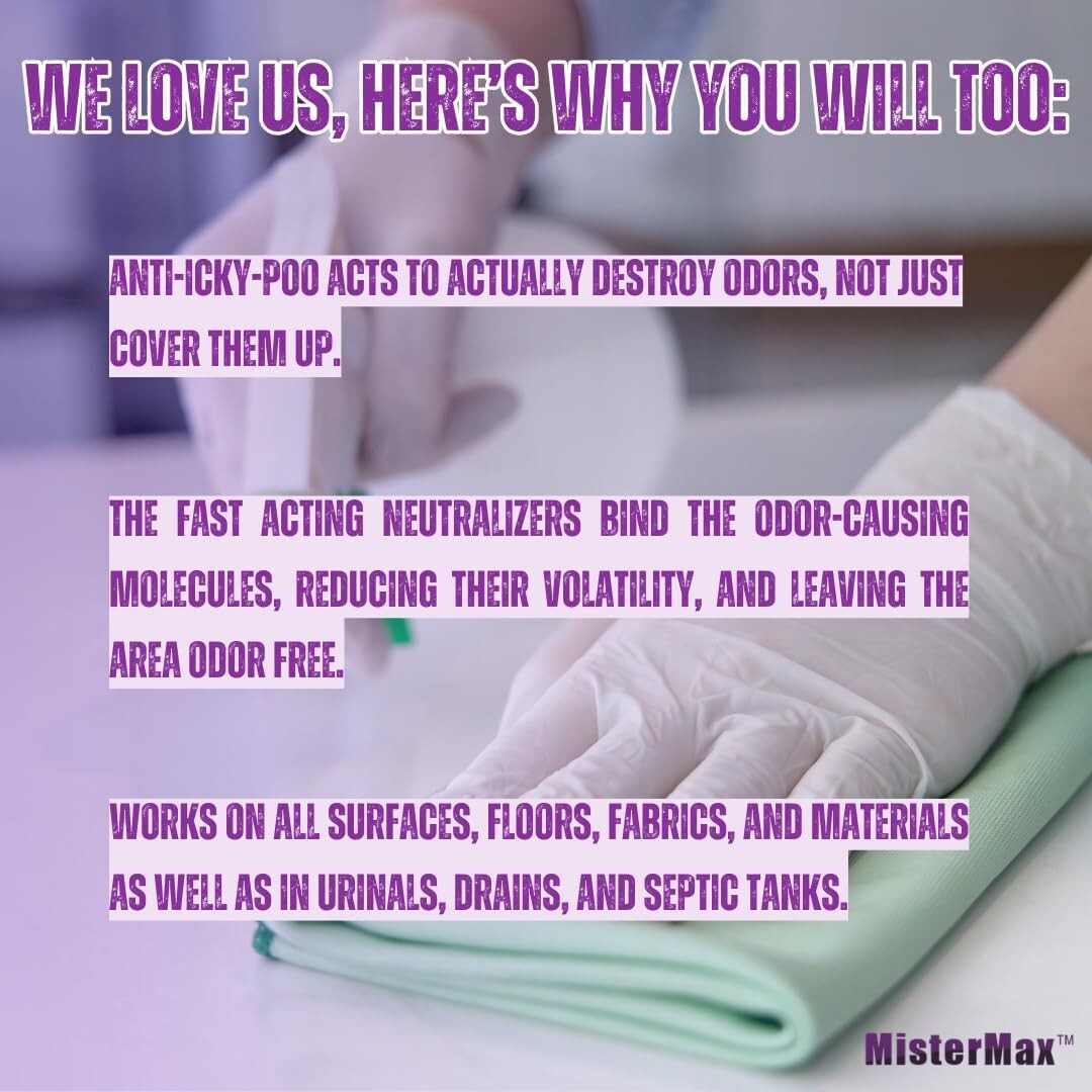 128 Fl Oz Gallon of Unscented Anti-Icky Poo - Ultimate Pet Odor Eliminator