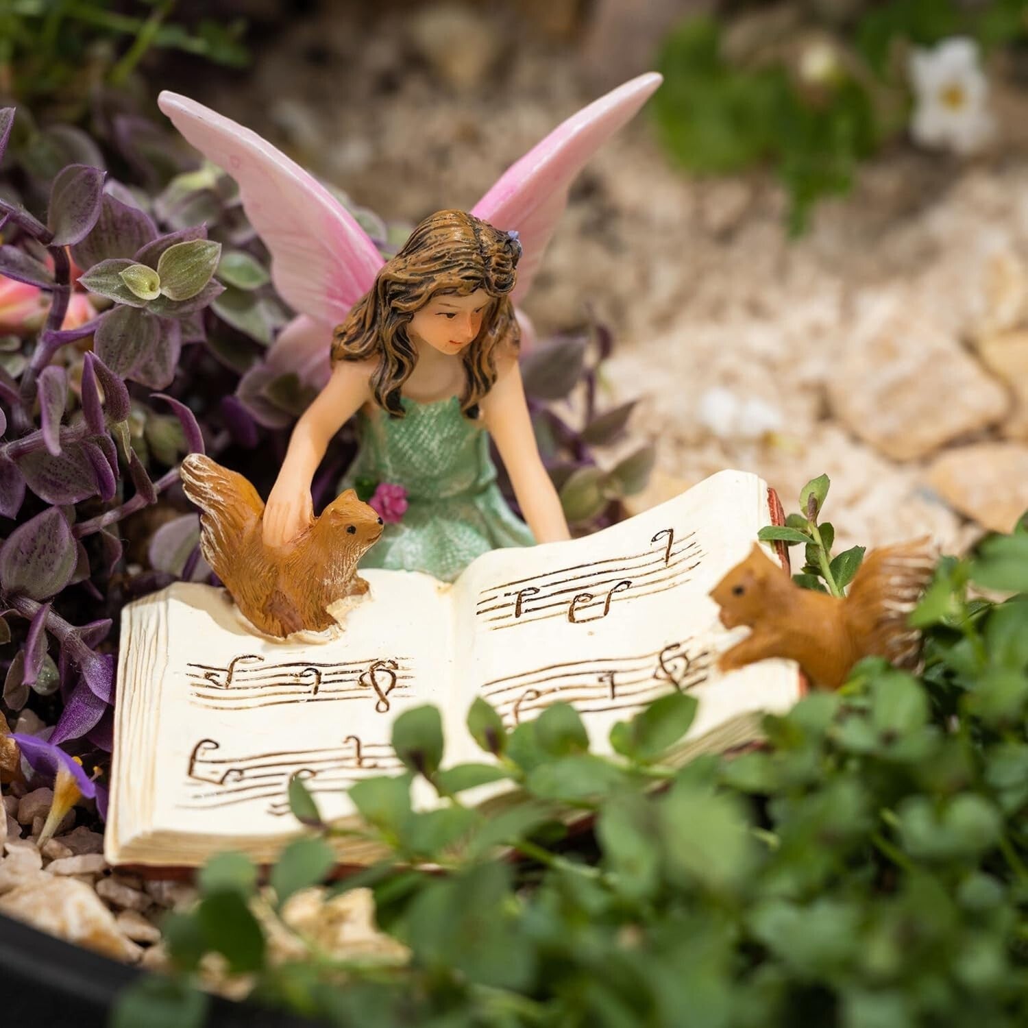 Adorable Miniature Animal Figurines for Enchanting Outdoor Fairy Gardens