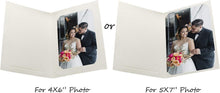 Load image into Gallery viewer, Modern Ivory Cardboard Photo Folders, 100-Pack for Special Events and Home Decor