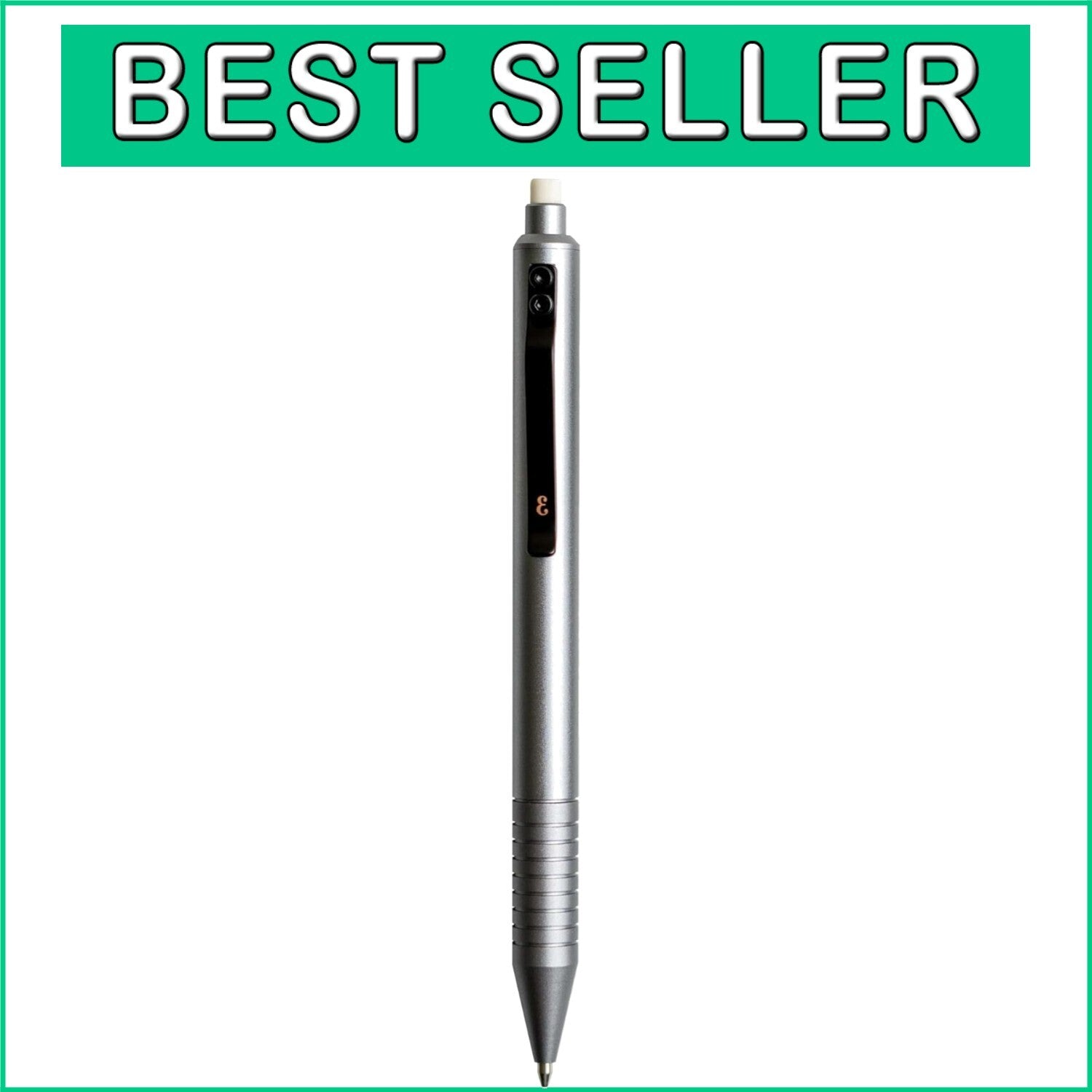 Durable Gunmetal Mechanical Pencil with Removable Eraser for Seamless Creativity