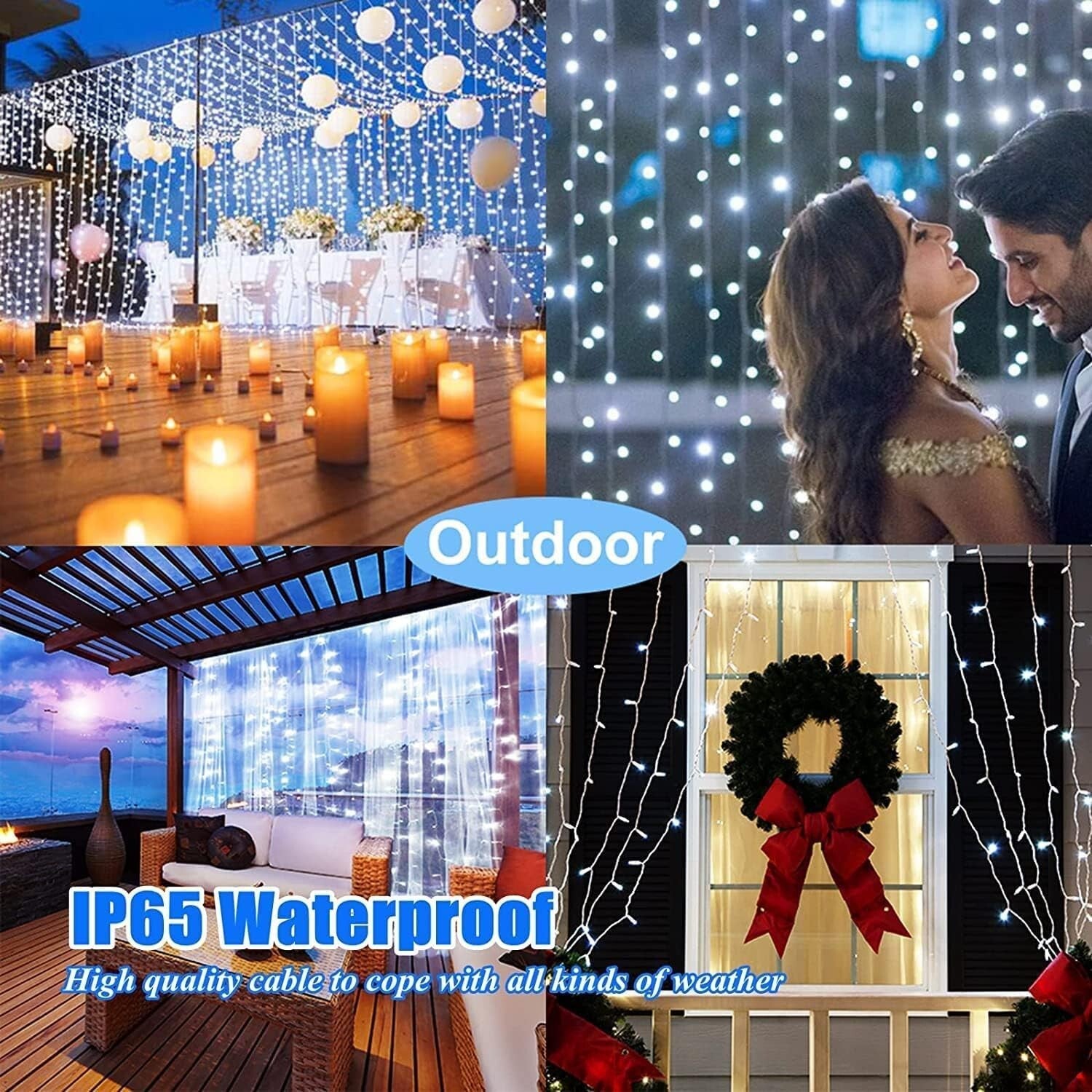 Remote-Controlled Solar 300 LED Fairy String Lights - Multi-Use Outdoor Decor