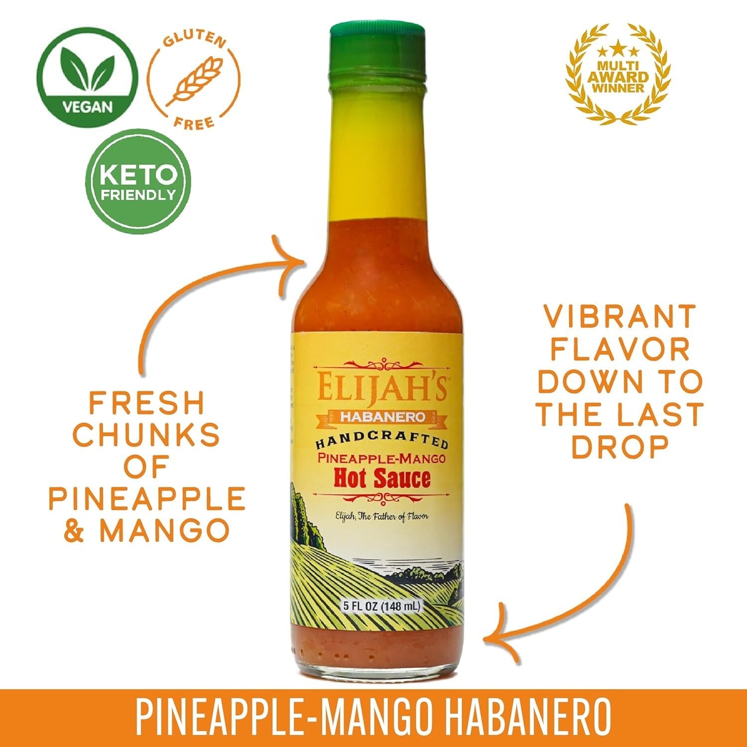 5 Pack Gourmet Hot Sauce Gift Set - Award Winning Variety for Spice Lovers