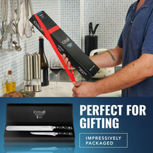 Load image into Gallery viewer, Artisan BBQ Knife Set – Razor-Sharp 12" Slicing Knife &amp; 6" Boning Knife Gift Set