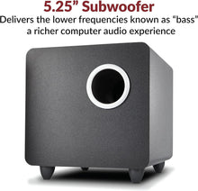 Load image into Gallery viewer, Versatile 2.1 Multimedia Speakers with Wired Subwoofer for Desktop &amp; Gaming