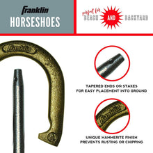 Load image into Gallery viewer, Portable Metal Horseshoe Game Set with Solid Steel Stakes for Outdoor Play