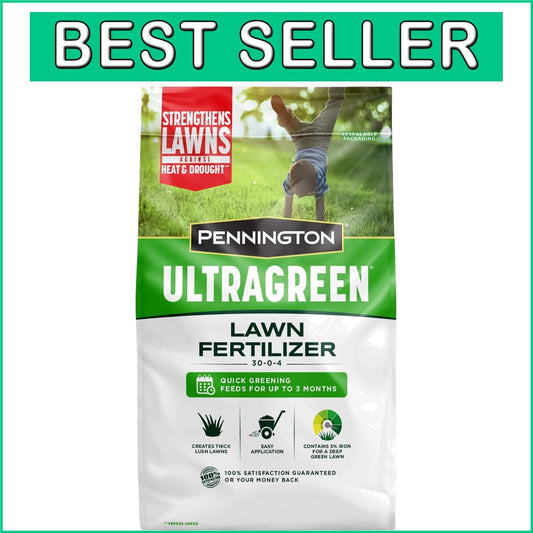 All-Natural Granular Lawn Fertilizer, 14 LBS - Deep Green Grass within Weeks