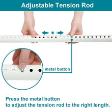 Load image into Gallery viewer, Versatile Tension Curtain Rod - Adjustable 82.7-102.4”, Strong Hold, No Drilling