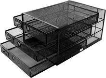 Load image into Gallery viewer, Compact 3-Drawer Letter Tray for Stylish Organization of Documents and Magazines