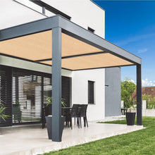 Load image into Gallery viewer, Waterproof 90% UV Protection Sun Shade Cloth with Grommets - 16' x 20' Wheat