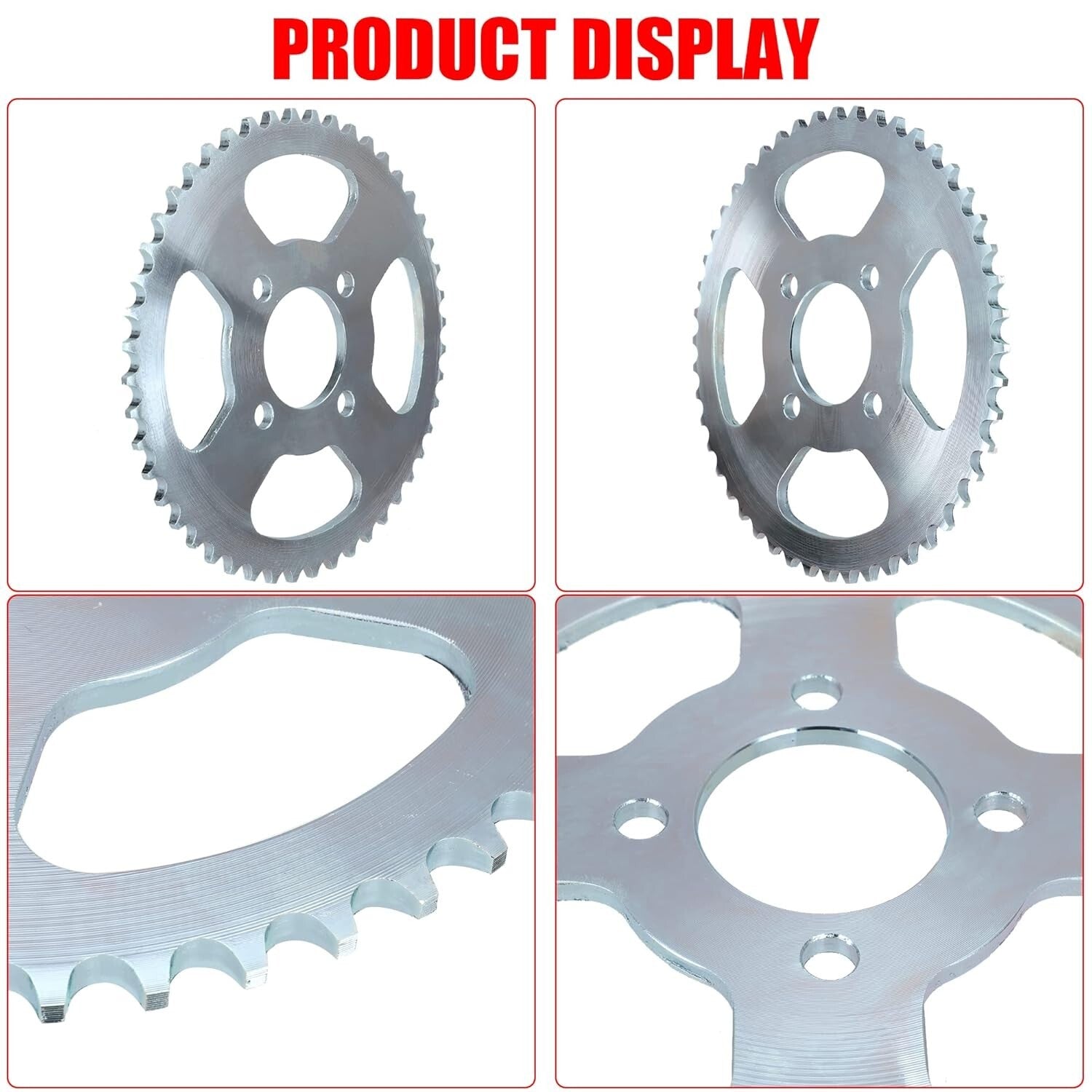 Durable 1" Bore Heavy Duty Sprocket Kit with 420 Chain for Drift Trikes & Karts