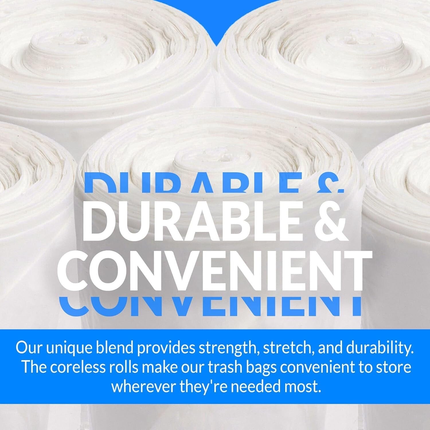 Clear Multi-Use Trash Bags - 2000 Count, Perfect for Small Bins & Clean Ups