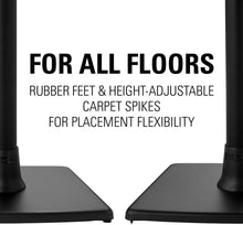 Load image into Gallery viewer, Audio-Enhancing Aluminum Stand for Sonos Speakers with Cable Management - Black