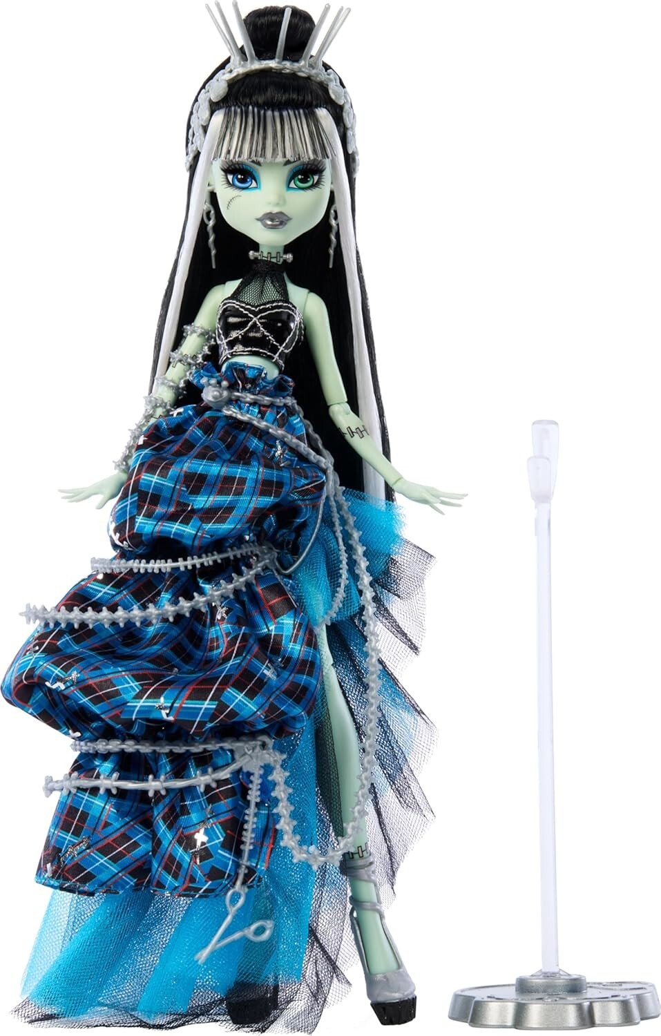 Electrifying Frankie Stein Collector Doll: Stitched in Style with Couture Gown