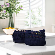Load image into Gallery viewer, Durable 4mm Navy Macrame Craft Cord - 547yds for Wall Hangings and More