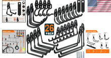 Load image into Gallery viewer, Versatile Wall-Mount Garage Hook Set with Anti-Slip &amp; Rust Resistant Features
