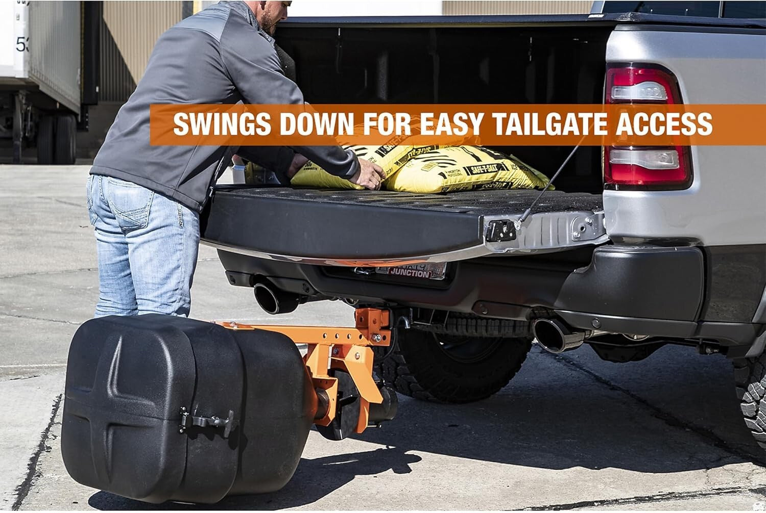 Buyers Products 4.4 Cu Ft Tailgate Salt Spreader for Efficient Winter Management