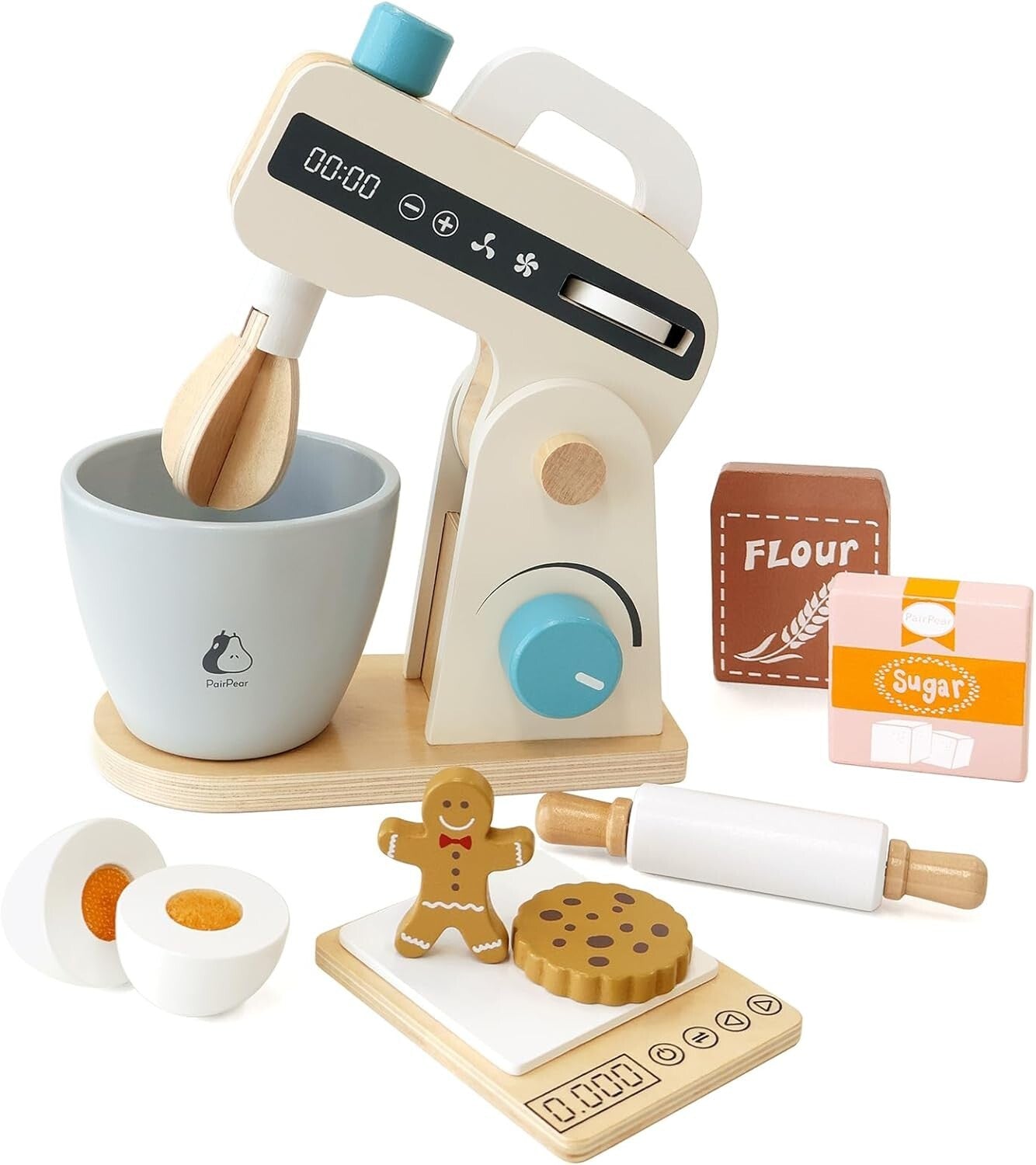 Realistic Rotary Mixer and Baking Accessories Set for Creative Kids