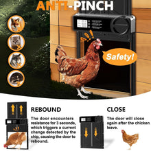 Load image into Gallery viewer, Large Automatic Poultry Door with Timer &amp; User-Friendly LCD - Ideal for Any Coop