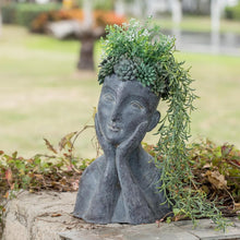 Load image into Gallery viewer, Unique Novelty Succulent Planter - 11"d x 8.5"w x 16.5"h for Indoor/Outdoor