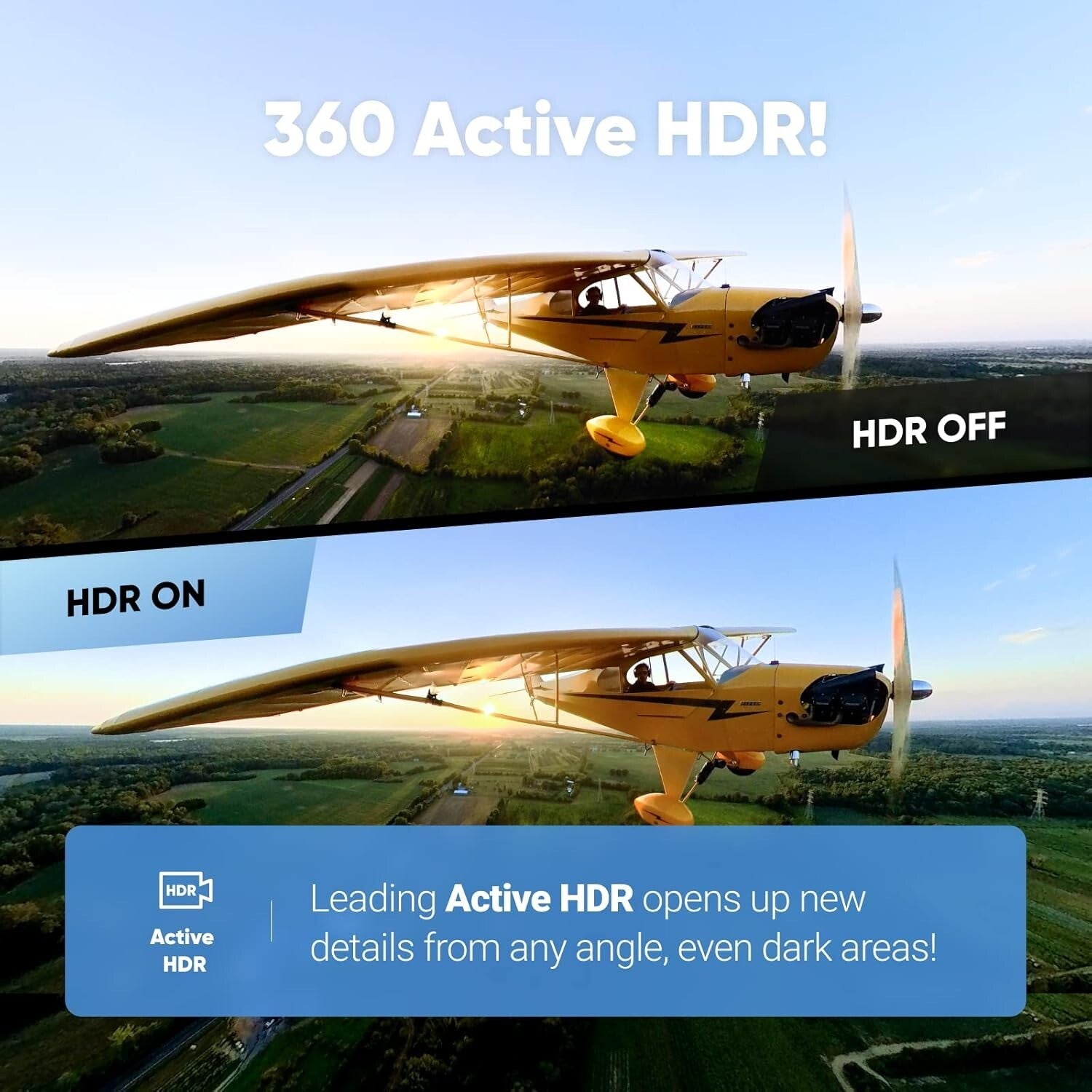 Stunning 360 Action Camera with 5.7K HDR Video, Invisible Selfie Stick & 4K Mode