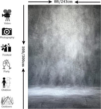 Load image into Gallery viewer, Premium Grey Photography Backdrop with Roller Pocket - 8x10 Professional Quality