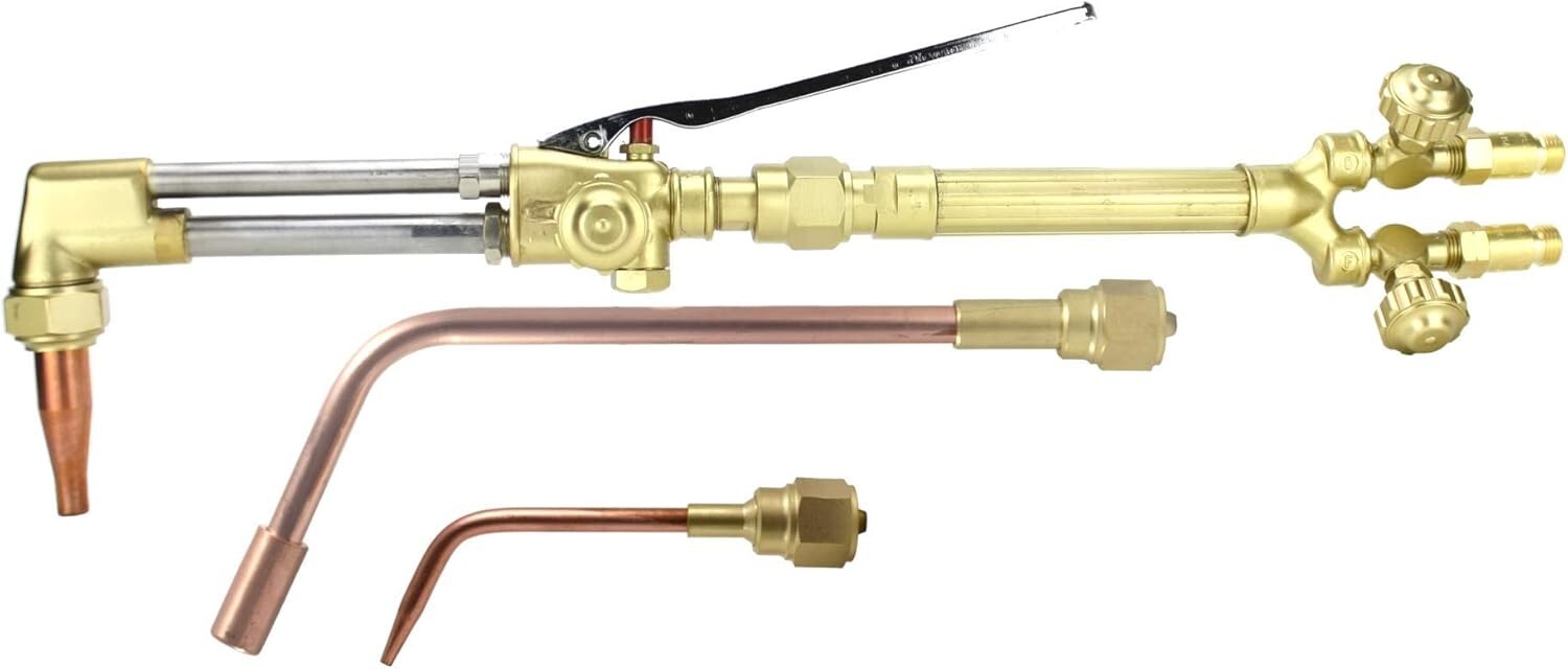 Versatile Victor-Compatible Oxy-Fuel Torch with Cutting, Welding & Heating Tips