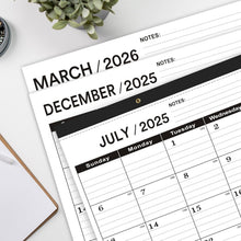 Load image into Gallery viewer, Durable Classroom Calendar 2025-2026 - 8 Months from July 2025 to December 2026