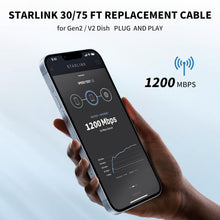Load image into Gallery viewer, 75FT Weatherproof Starlink Extension Cable for Gen 2 – High-Speed Connectivity