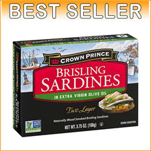 Load image into Gallery viewer, Naturally Smoked Brisling Sardines - 12 Cans of Wild Caught Protein Perfection