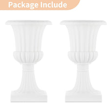 Load image into Gallery viewer, Majestic Classic White Urn Planters - Perfect for Garden and Porch Decorations