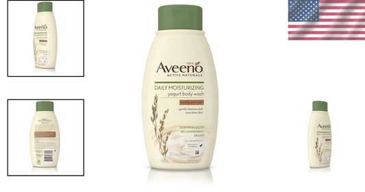 3-Pack Daily Moisturizing Yogurt Body Wash with Vanilla & Oat for Dry Skin