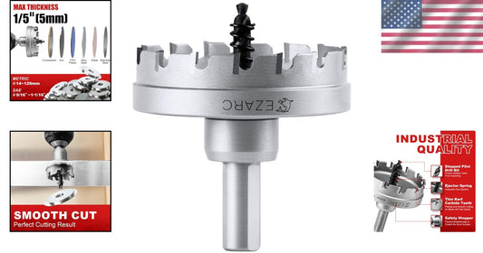 Heavy Duty Carbide Hole Cutter 4-5/16" for Stainless Steel & Metal Cutting