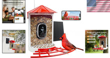 Load image into Gallery viewer, Solar-Powered Camera Bird Feeder with Seed Guard - Perfect Gift for Bird Lovers